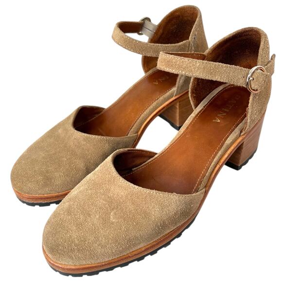 Portland Leather Goods PATINA Mary Jane Shoes in Beige Women's Size EU 40 = US 9 - Picture 12 of 14